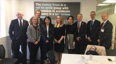 Carbon Trust staff along with the Malaysian Minister of Energy, Technology, Science, Environment and Climate Change